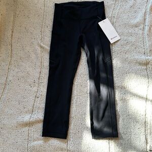 Black Lululemon leggings with tag never been worn size 2